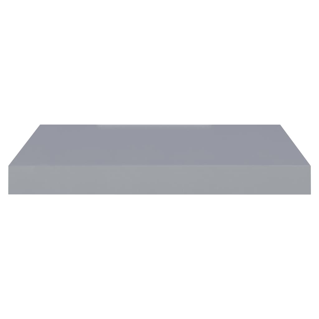 Kelluvat seinähyllyt 2 kpl harmaa 40x23x3,8 cm MDF - Sisustajankoti.fi