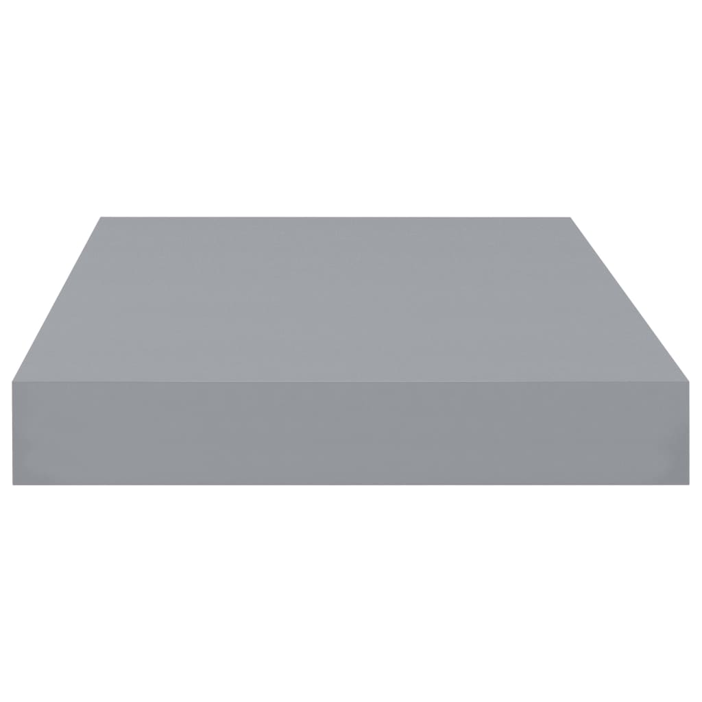 Kelluvat seinähyllyt 2 kpl harmaa 40x23x3,8 cm MDF - Sisustajankoti.fi