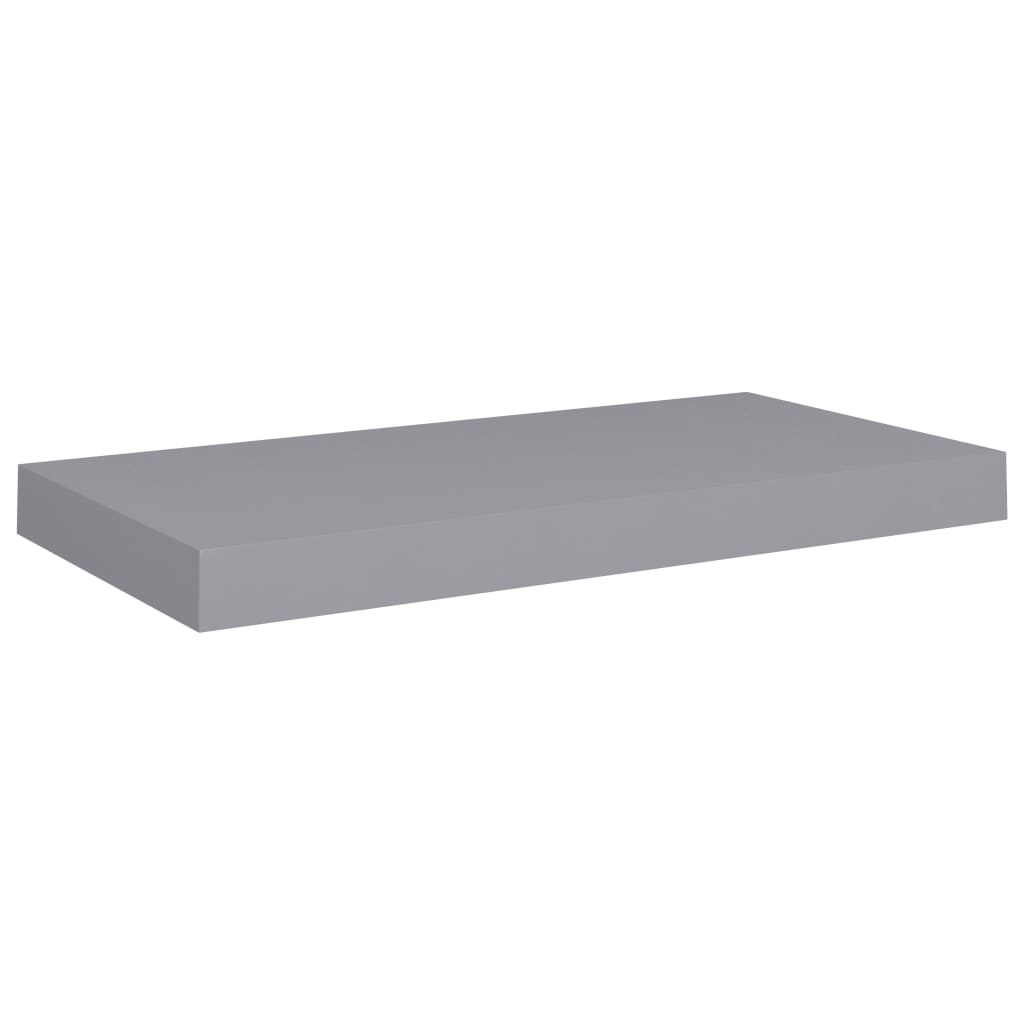 Kelluvat seinähyllyt 4 kpl harmaa 50x23x3,8 cm MDF - Sisustajankoti.fi