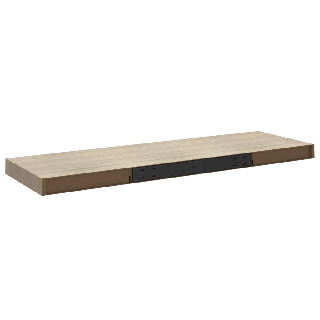 Kelluva seinähylly tammi 80x23,5x3,8 cm MDF - Sisustajankoti.fi
