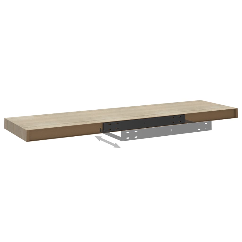Kelluvat seinähyllyt 4 kpl tammi 90x23,5x3,8 cm MDF - Sisustajankoti.fi