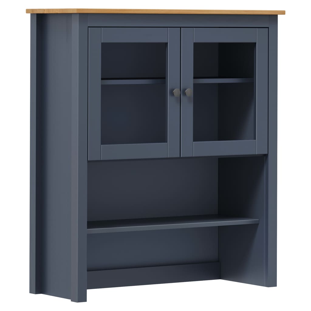 Vitriini Hill harmaa 90x40x180 cm täysi mänty - Sisustajankoti.fi