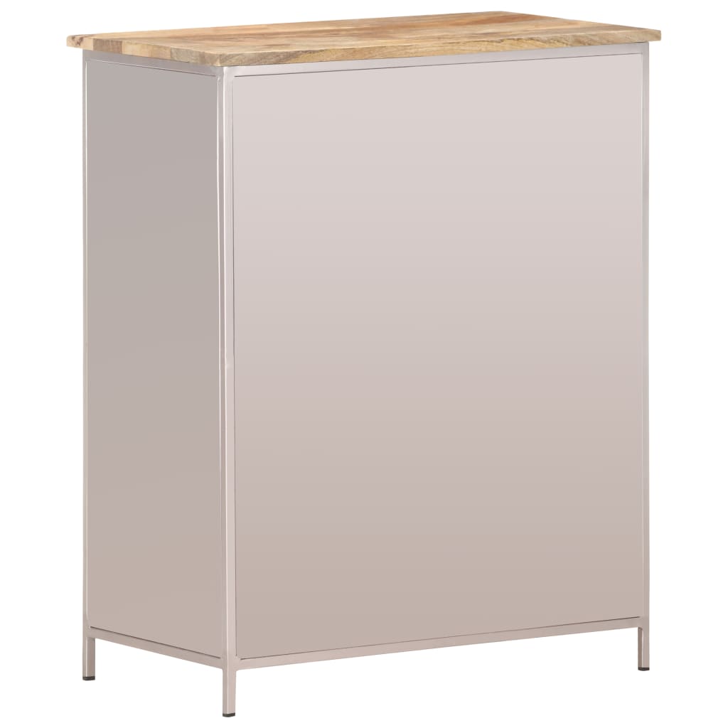 Senkki 60x35x75 cm karkea mangopuu ja rauta - Sisustajankoti.fi