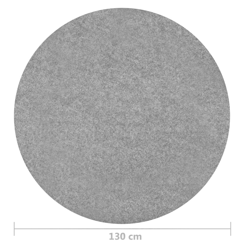 Keinonurmi nastoilla halkaisija 130 cm harmaa pyöreä - Sisustajankoti.fi