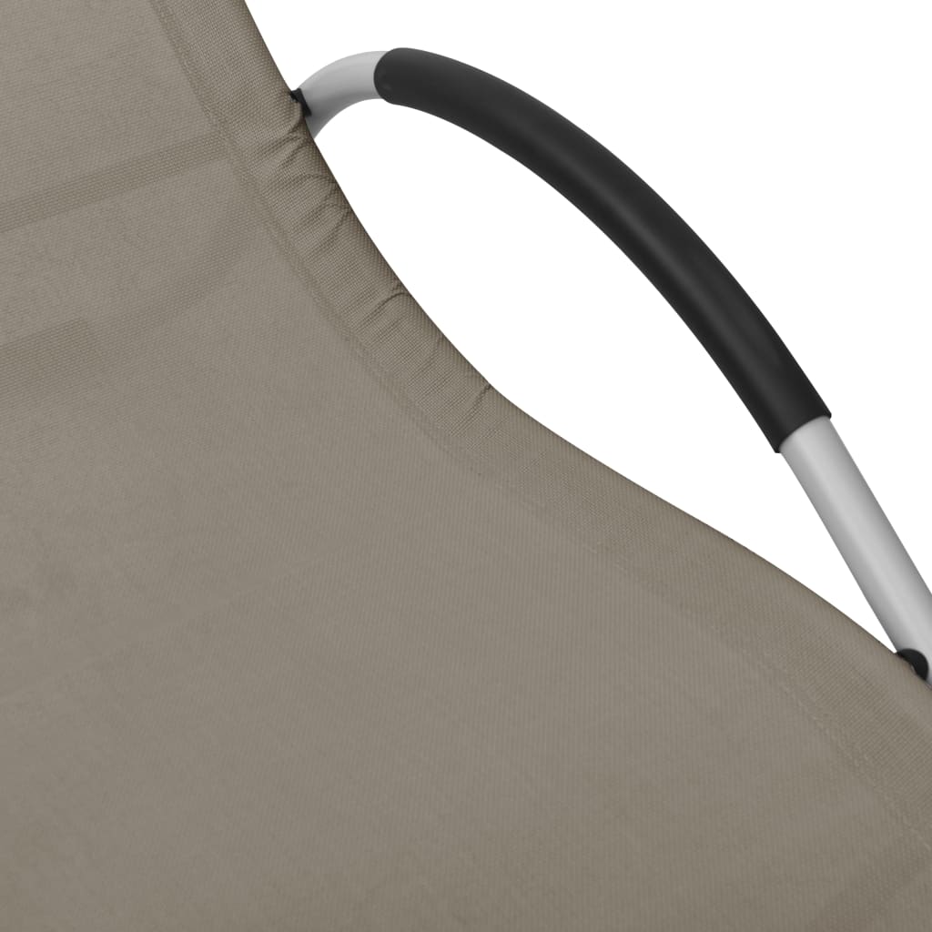 Aurinkotuoli Textilene taupe ja harmaa - Sisustajankoti.fi