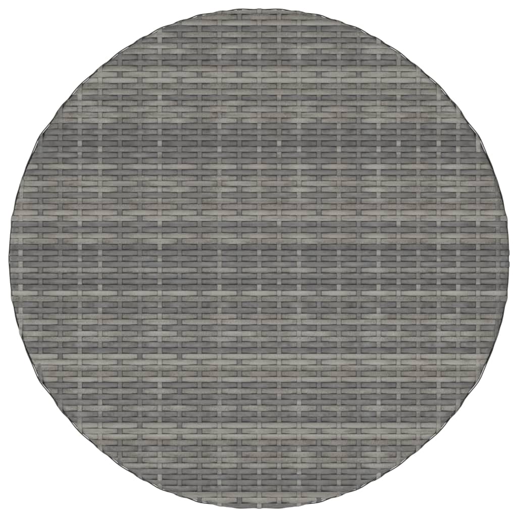 Puutarhapöytä harmaa 70x70x73 cm polyrottinki - Sisustajankoti.fi