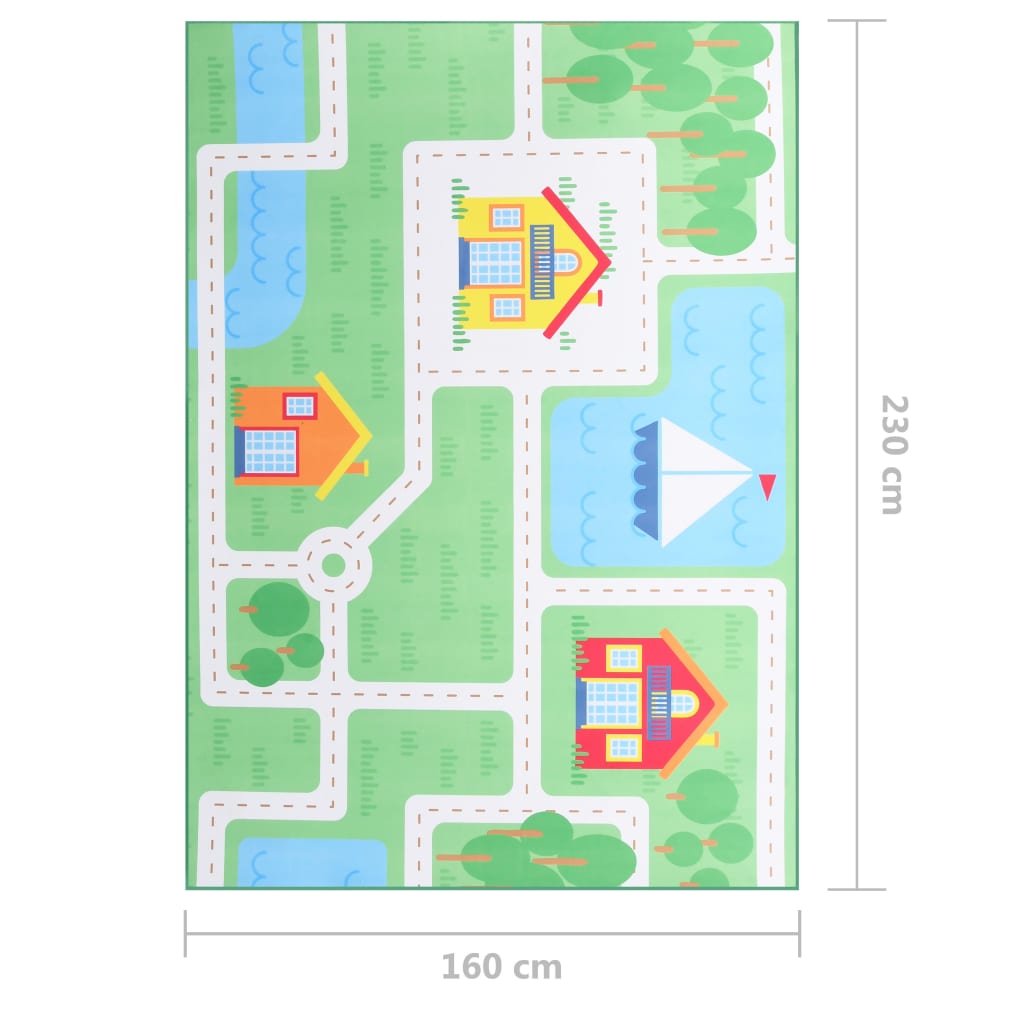 Painatettu matto monivärinen 160x230 cm kangas - Sisustajankoti.fi