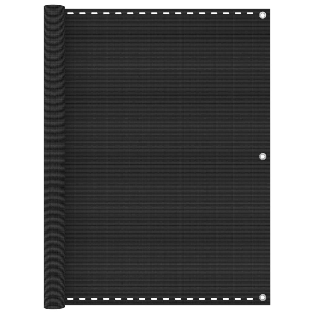 Parvekkeen suoja antrasiitti 120x400 cm HDPE - Sisustajankoti.fi