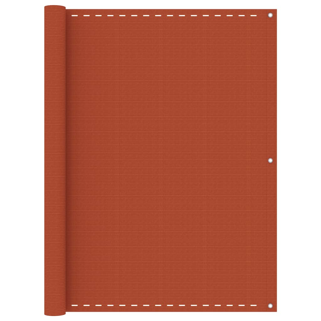 Parvekkeen suoja oranssi 120x600 cm HDPE - Sisustajankoti.fi