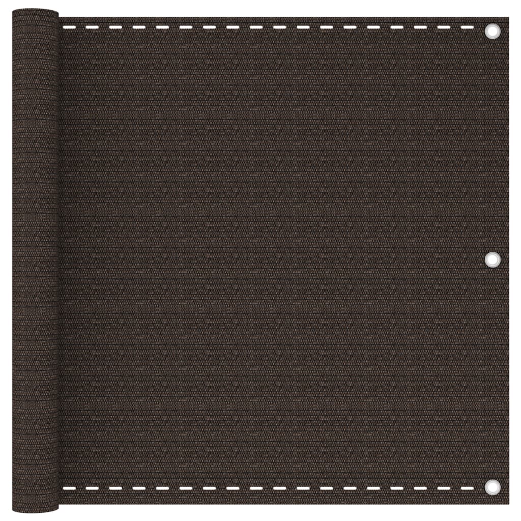 Parvekkeen suoja ruskea 90x300 cm HDPE - Sisustajankoti.fi