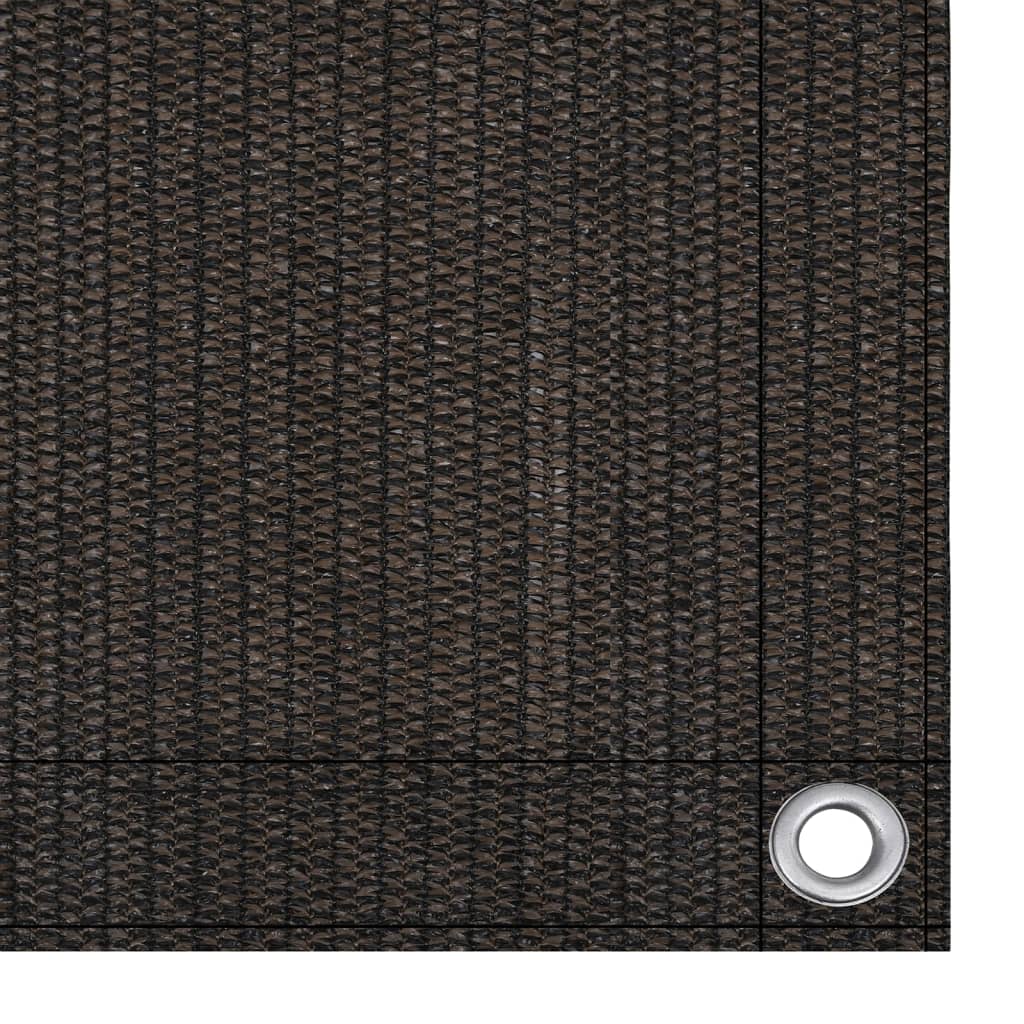 Parvekkeen suoja ruskea 90x600 cm HDPE - Sisustajankoti.fi