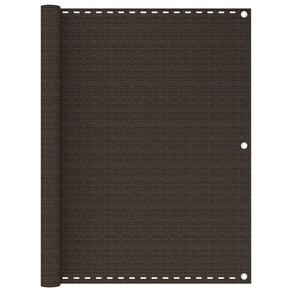 Parvekkeen suoja ruskea 120x300 cm HDPE - Sisustajankoti.fi