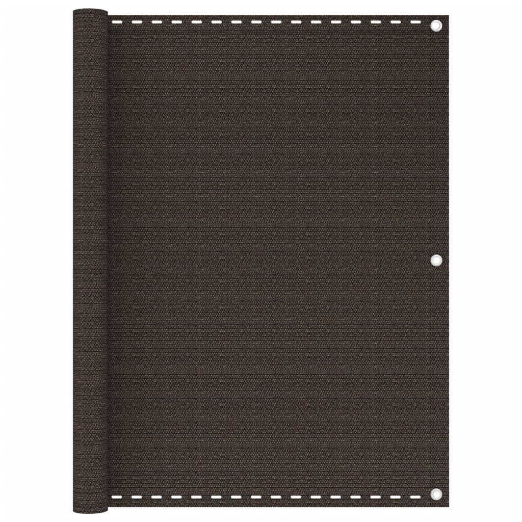 Parvekkeen suoja ruskea 120x400 cm HDPE - Sisustajankoti.fi
