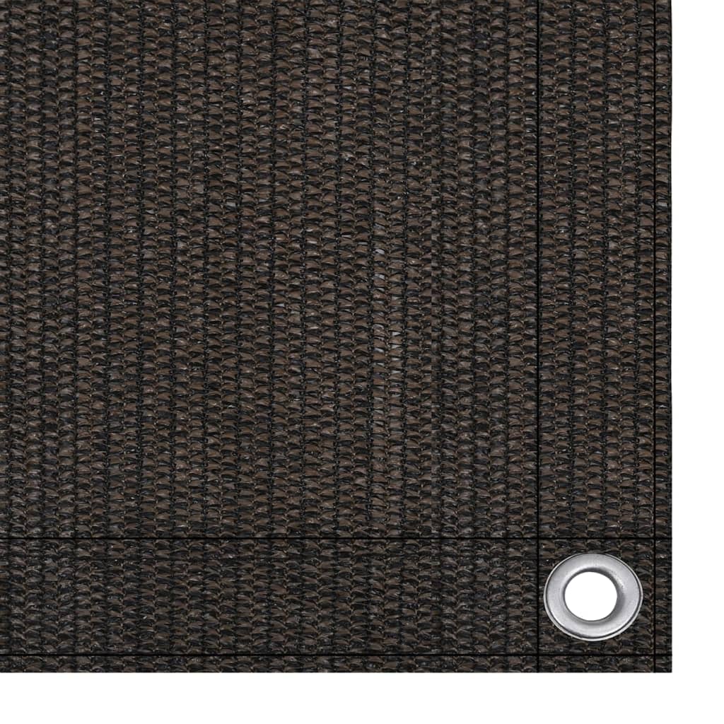 Parvekkeen suoja ruskea 120x600 cm HDPE - Sisustajankoti.fi