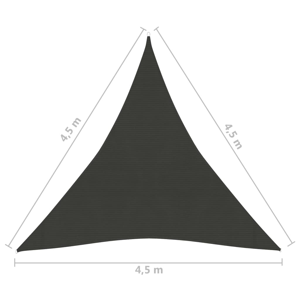 Aurinkopurje 160 g/m² antrasiitti 4,5x4,5x4,5 m HDPE - Sisustajankoti.fi