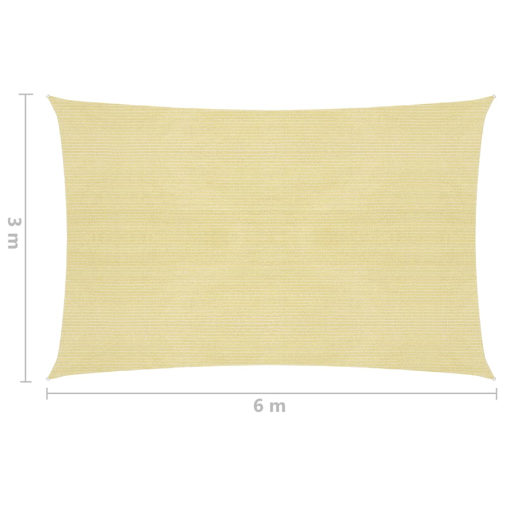Aurinkopurje 160 g/m² beige 3x6 m HDPE - Sisustajankoti.fi