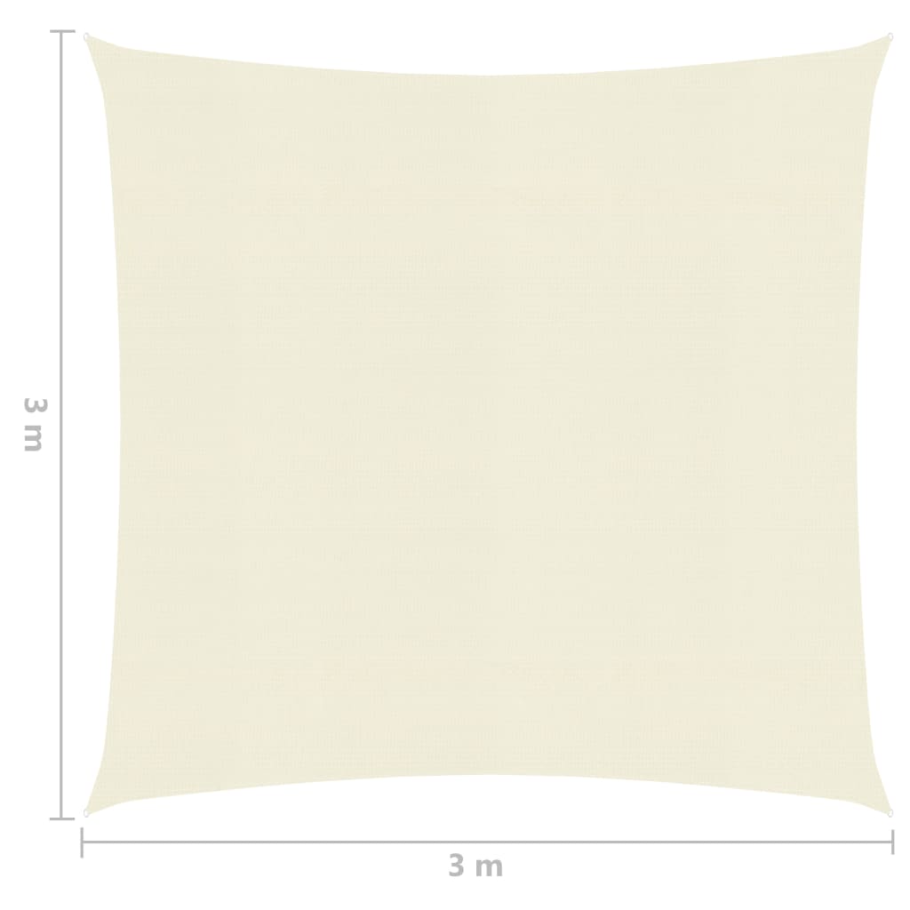 Aurinkopurje 160 g/m² kerma 3x3 m HDPE - Sisustajankoti.fi