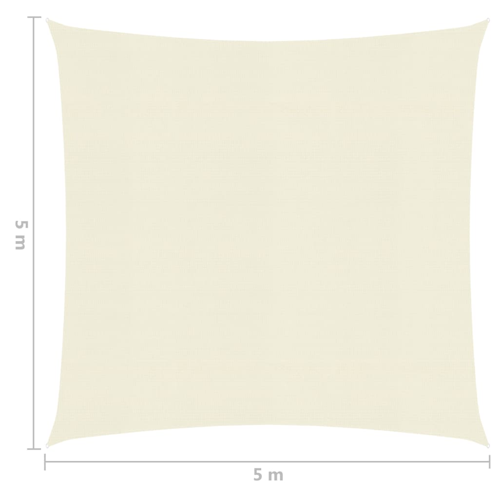 Aurinkopurje 160 g/m² kerma 5x5 m HDPE - Sisustajankoti.fi