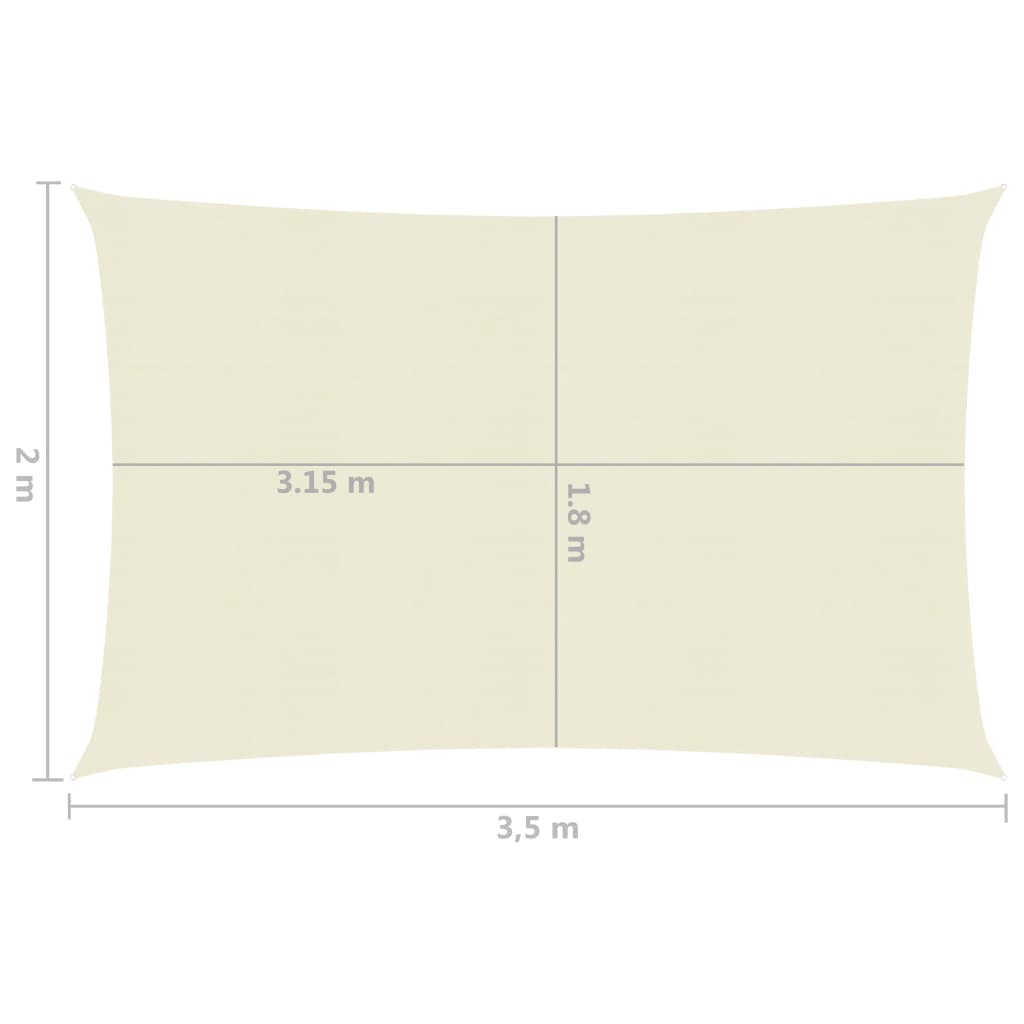 Aurinkopurje 160 g/m² kerma 2x3,5 m HDPE - Sisustajankoti.fi
