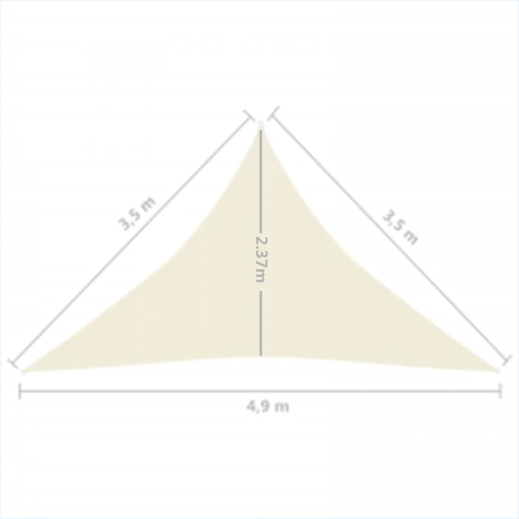Aurinkopurje 160 g/m² kerma 3,5x3,5x4,9 m HDPE - Sisustajankoti.fi