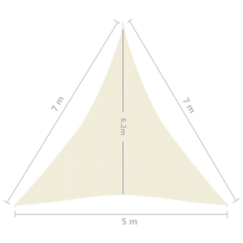 Aurinkopurje 160 g/m² kerma 5x7x7 m HDPE - Sisustajankoti.fi