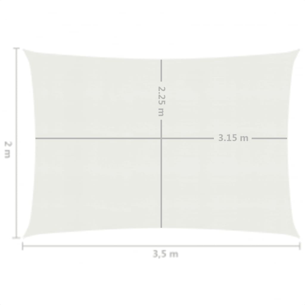 Aurinkopurje 160 g/m² valkoinen 2x3,5 m HDPE - Sisustajankoti.fi