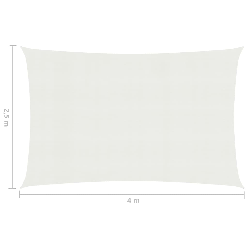 Aurinkopurje 160 g/m² valkoinen 2,5x4 m HDPE - Sisustajankoti.fi