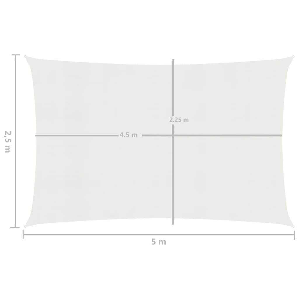 Aurinkopurje 160 g/m² valkoinen 2,5x5 m HDPE - Sisustajankoti.fi