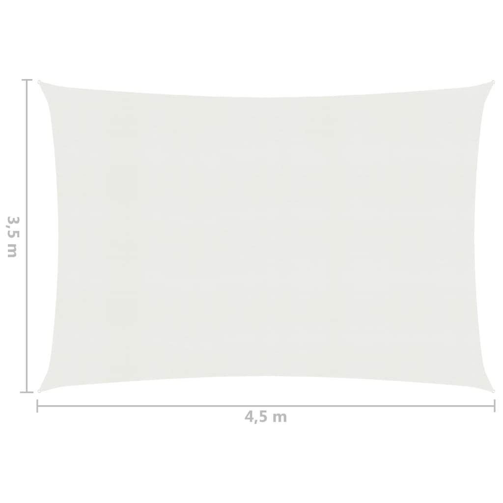 Aurinkopurje 160 g/m² valkoinen 3,5x4,5 m HDPE - Sisustajankoti.fi