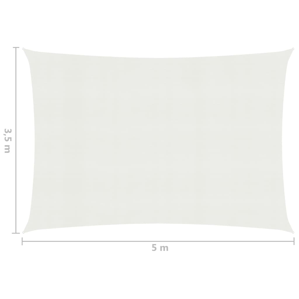 Aurinkopurje 160 g/m² valkoinen 3,5x5 m HDPE - Sisustajankoti.fi
