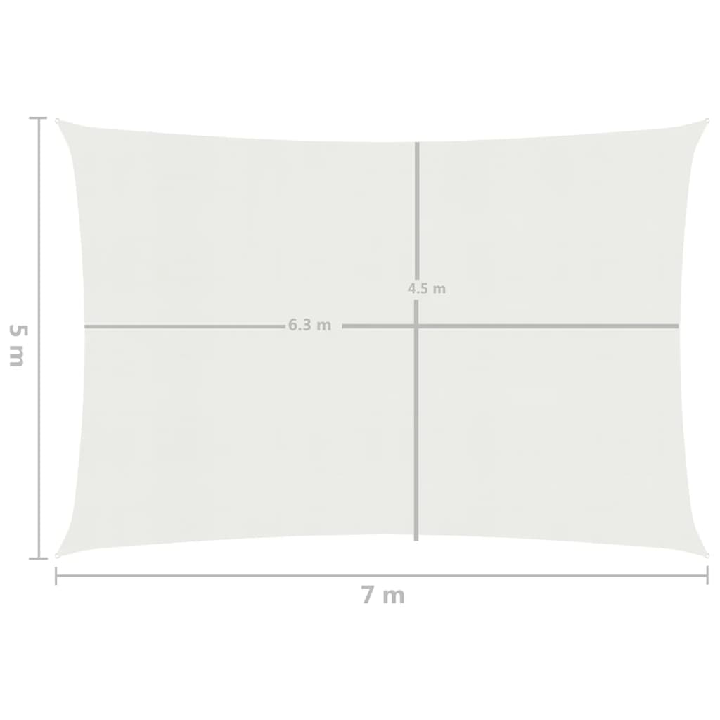 Aurinkopurje 160 g/m² valkoinen 5x7 m HDPE - Sisustajankoti.fi