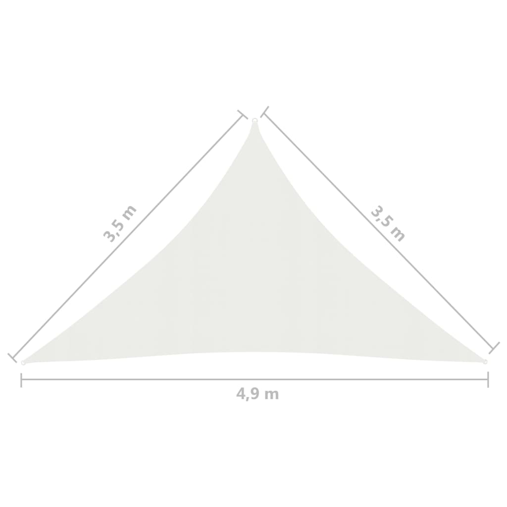 Aurinkopurje 160 g/m² valkoinen 3,5x3,5x4,9 m HDPE - Sisustajankoti.fi