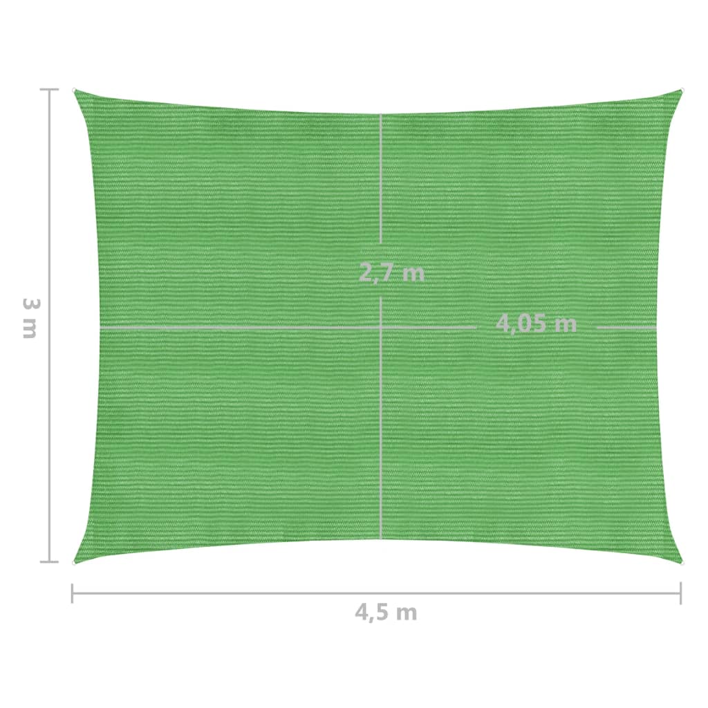 Aurinkopurje 160 g/m² vaaleanvihreä 3x4,5 m HDPE - Sisustajankoti.fi