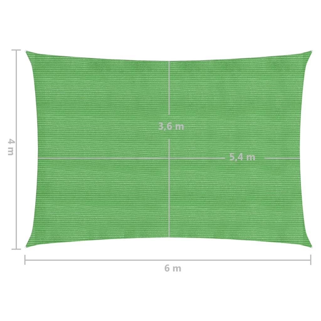 Aurinkopurje 160 g/m² vaaleanvihreä 4x6 m HDPE - Sisustajankoti.fi