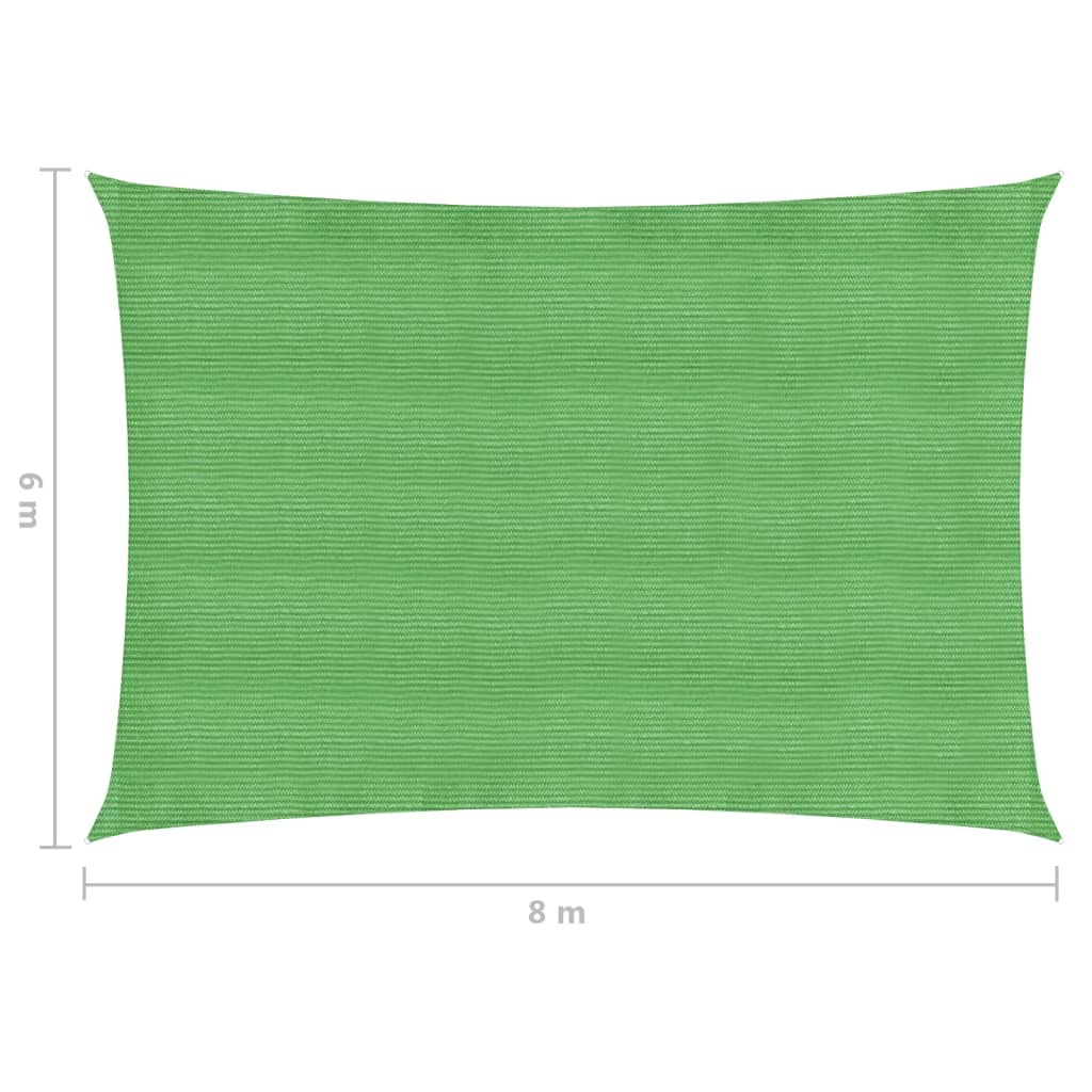 Aurinkopurje 160 g/m² vaaleanvihreä 6x8 m HDPE - Sisustajankoti.fi