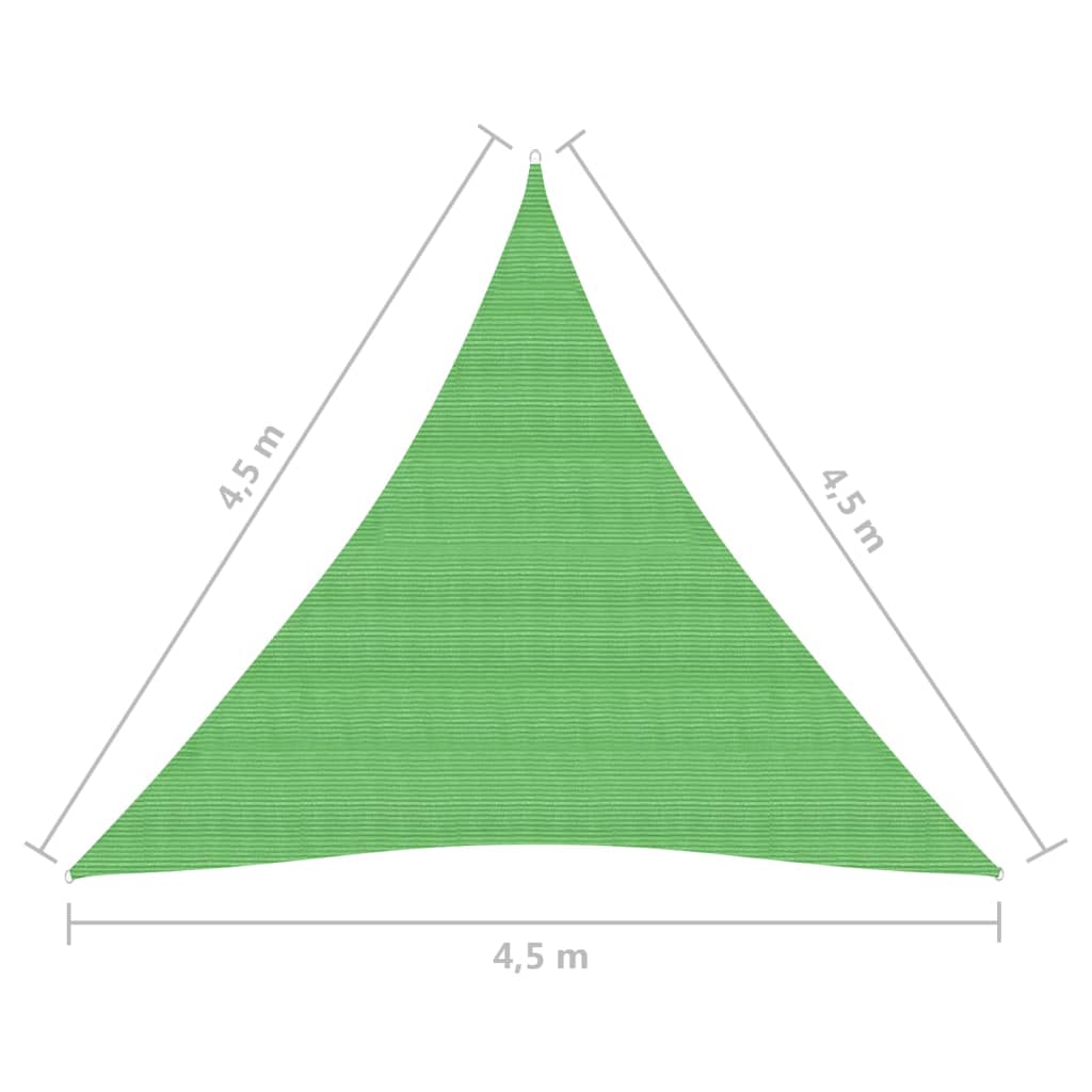 Aurinkopurje 160 g/m² vaaleanvihreä 4,5x4,5x4,5 m HDPE - Sisustajankoti.fi