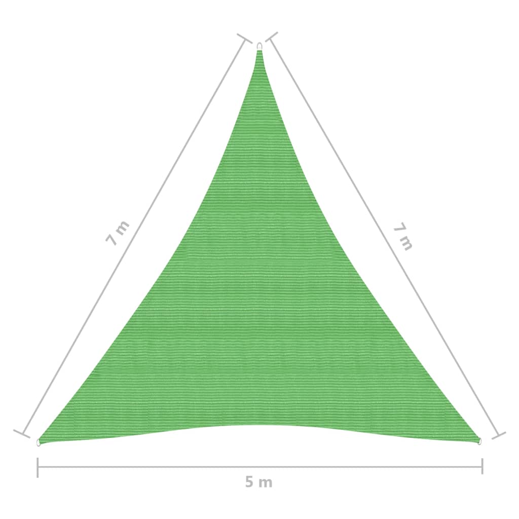 Aurinkopurje 160 g/m² vaaleanvihreä 5x7x7 m HDPE - Sisustajankoti.fi