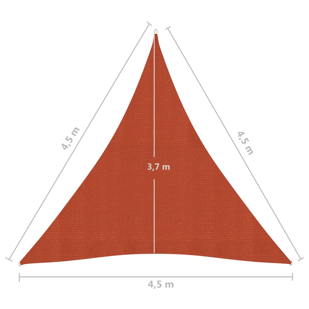 Aurinkopurje 160 g/m² terrakotta 4,5x4,5x4,5 m HDPE - Sisustajankoti.fi