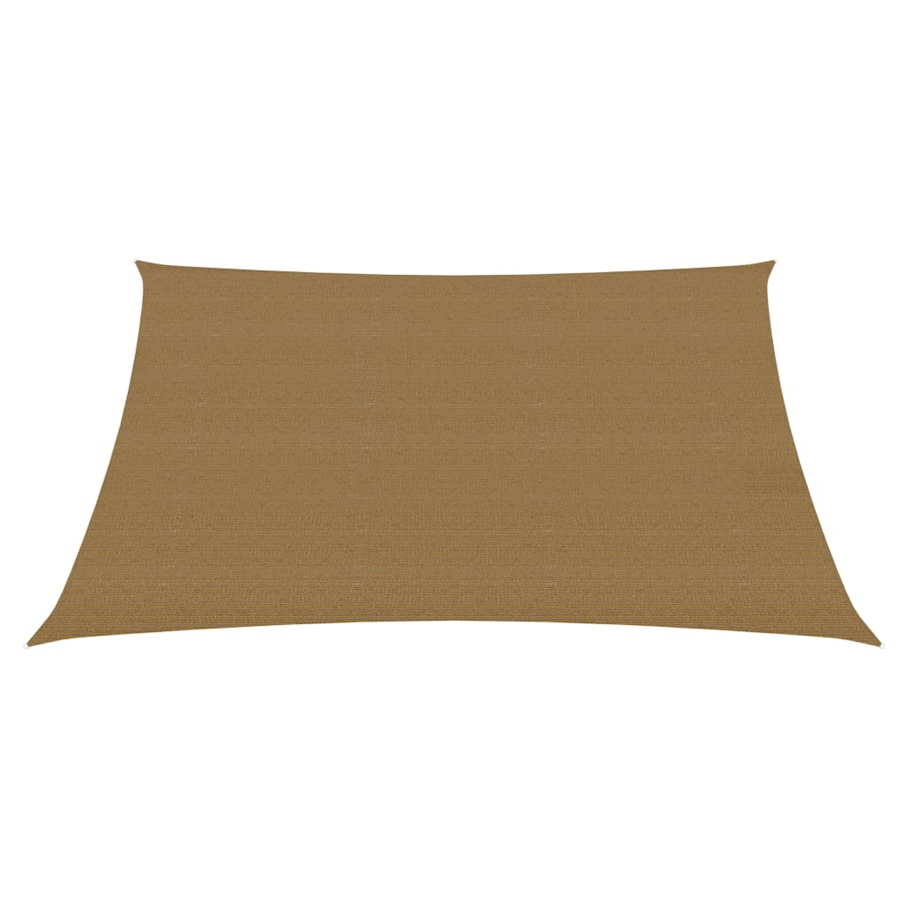 Aurinkopurje 160 g/m² harmaanruskea 3,6x3,6 m HDPE - Sisustajankoti.fi