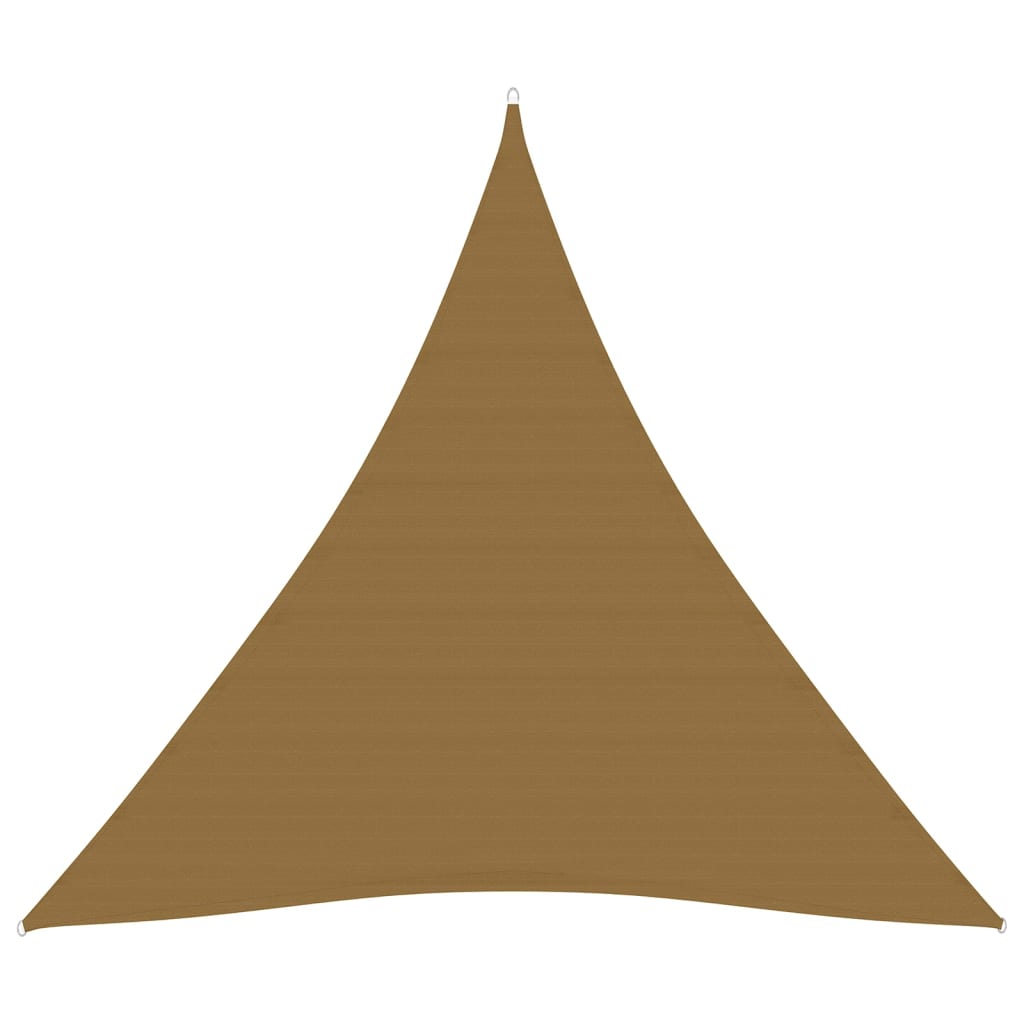 Aurinkopurje 160 g/m² harmaanruskea 3,6x3,6x3,6 m HDPE - Sisustajankoti.fi
