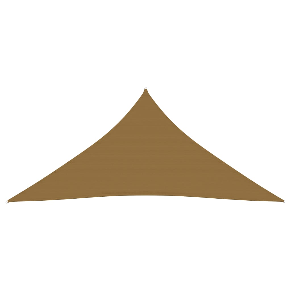 Aurinkopurje 160 g/m² harmaanruskea 3,6x3,6x3,6 m HDPE - Sisustajankoti.fi