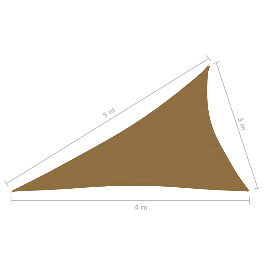 Aurinkopurje 160 g/m² harmaanruskea 3x4x5 m HDPE - Sisustajankoti.fi
