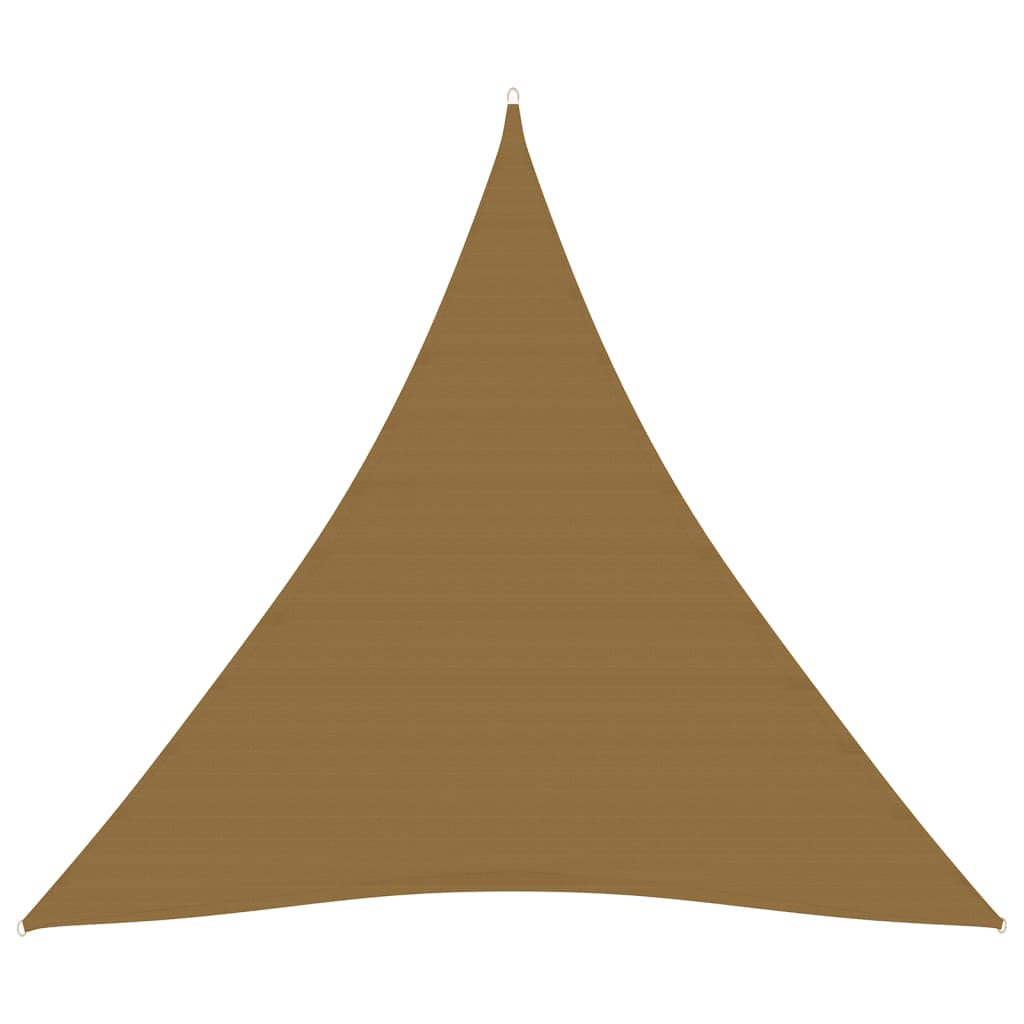 Aurinkopurje 160 g/m² harmaanruskea 4,5x4,5x4,5 m HDPE - Sisustajankoti.fi