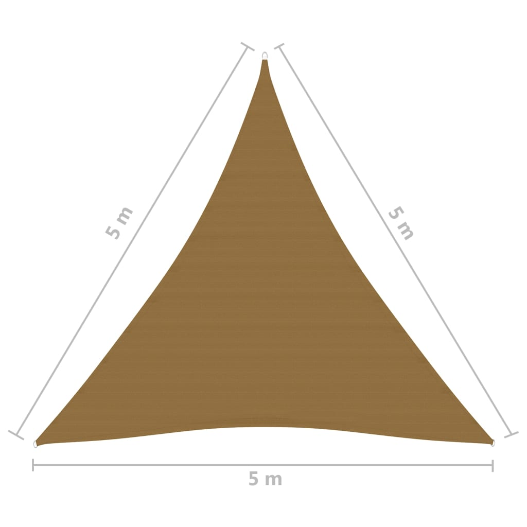 Aurinkopurje 160 g/m² harmaanruskea 5x5x5 m HDPE - Sisustajankoti.fi