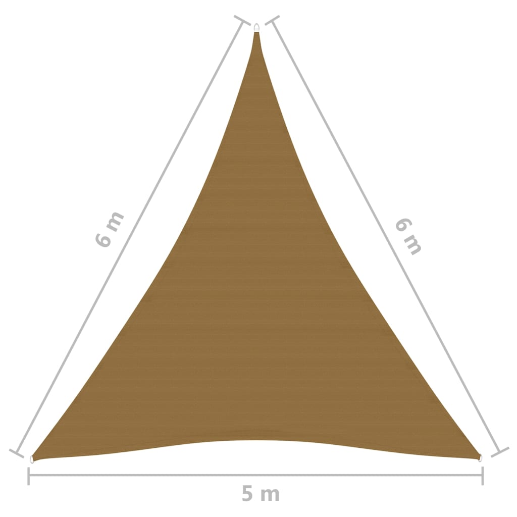 Aurinkopurje 160 g/m² harmaanruskea 5x6x6 m HDPE - Sisustajankoti.fi