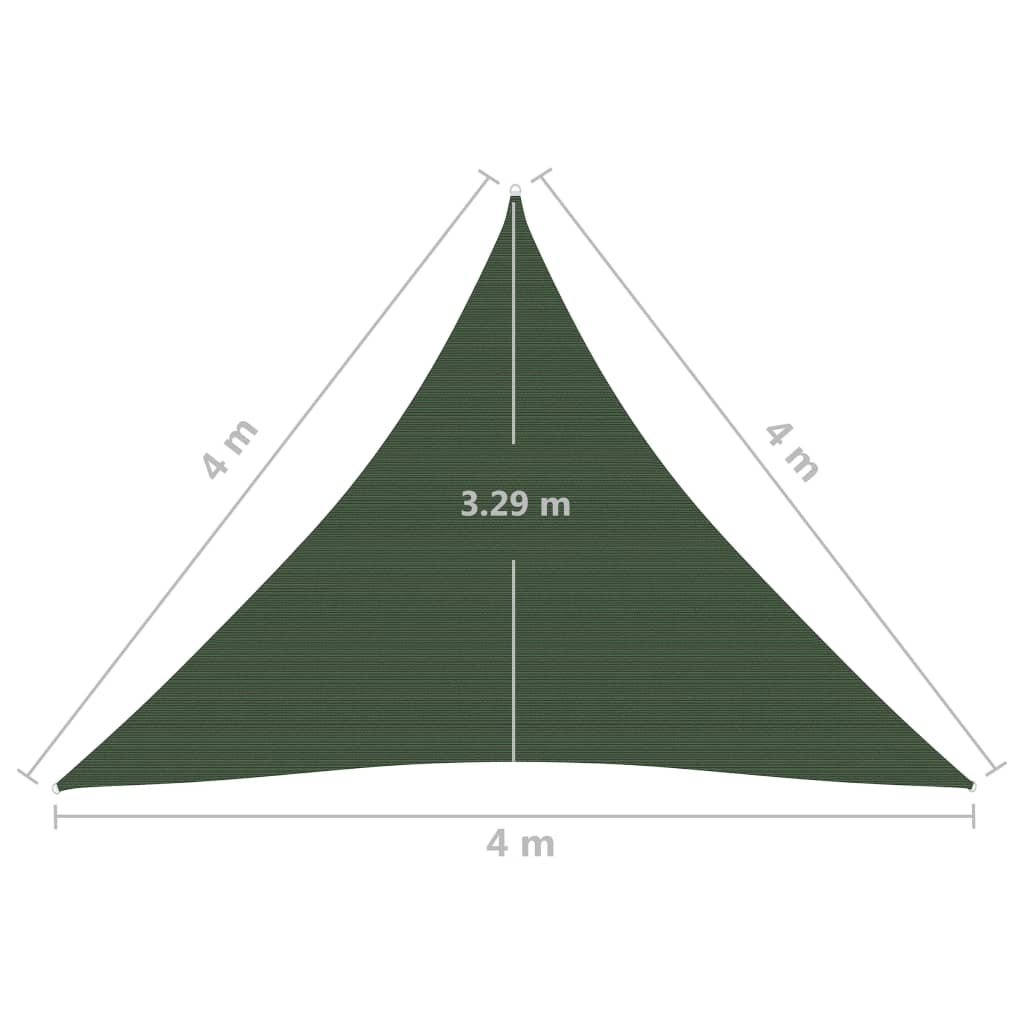 Aurinkopurje 160 g/m² tummanvihreä 4x4x4 m HDPE - Sisustajankoti.fi