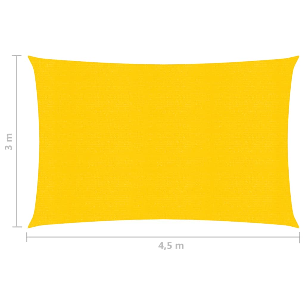 Aurinkopurje 160 g/m² keltainen 3x4,5 m HDPE - Sisustajankoti.fi