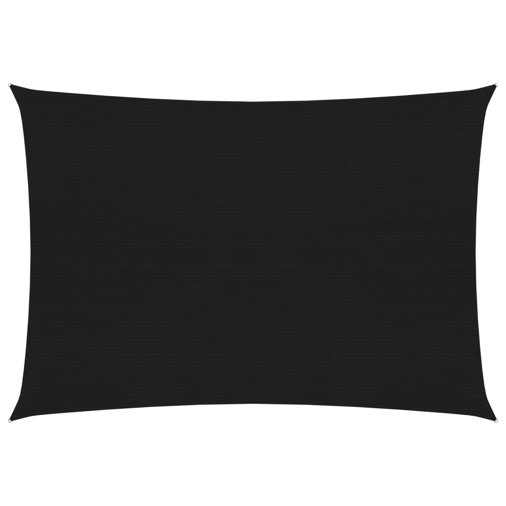 Aurinkopurje 160 g/m² musta 3,5x5 m HDPE - Sisustajankoti.fi