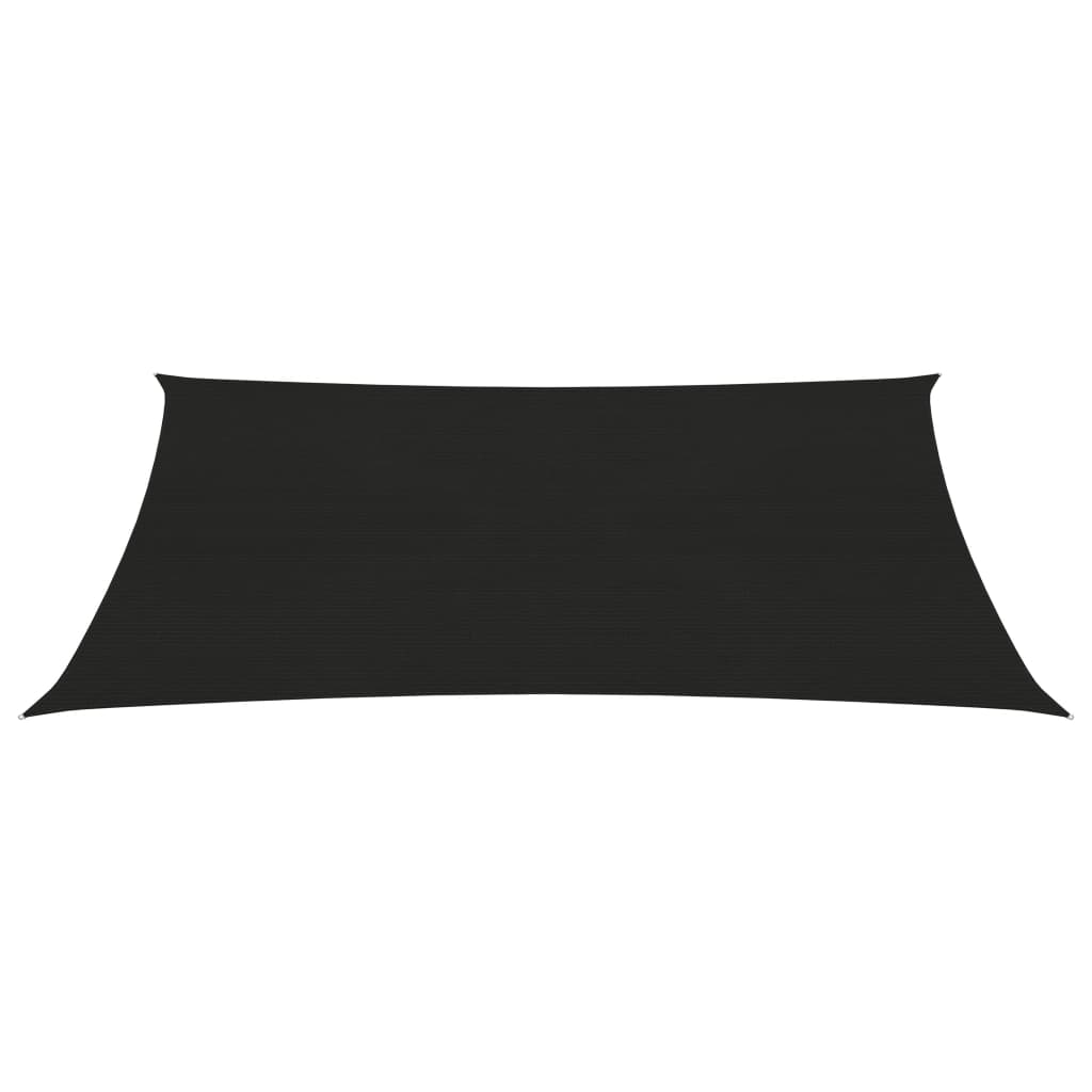 Aurinkopurje 160 g/m² musta 3,5x5 m HDPE - Sisustajankoti.fi