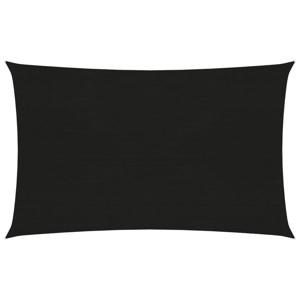 Aurinkopurje 160 g/m² musta 4x6 m HDPE - Sisustajankoti.fi